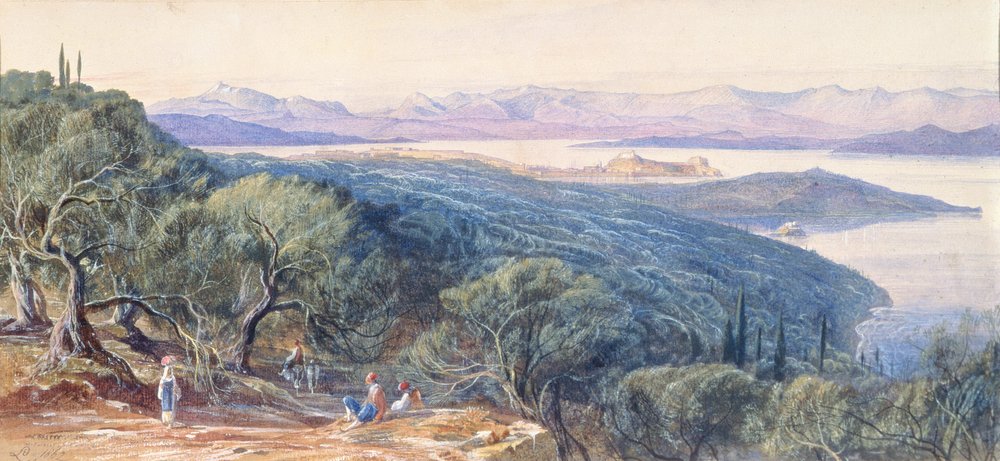 Corfu, 19th century by Edward Lear