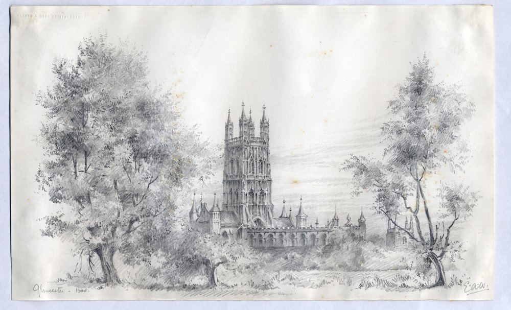 Gloucester Cathedral, 1900 by Edward Adrian Wilson