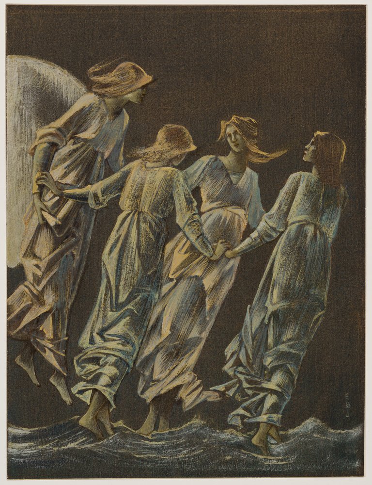 Nymphs of the Moon by Edward Coley Burne-Jones