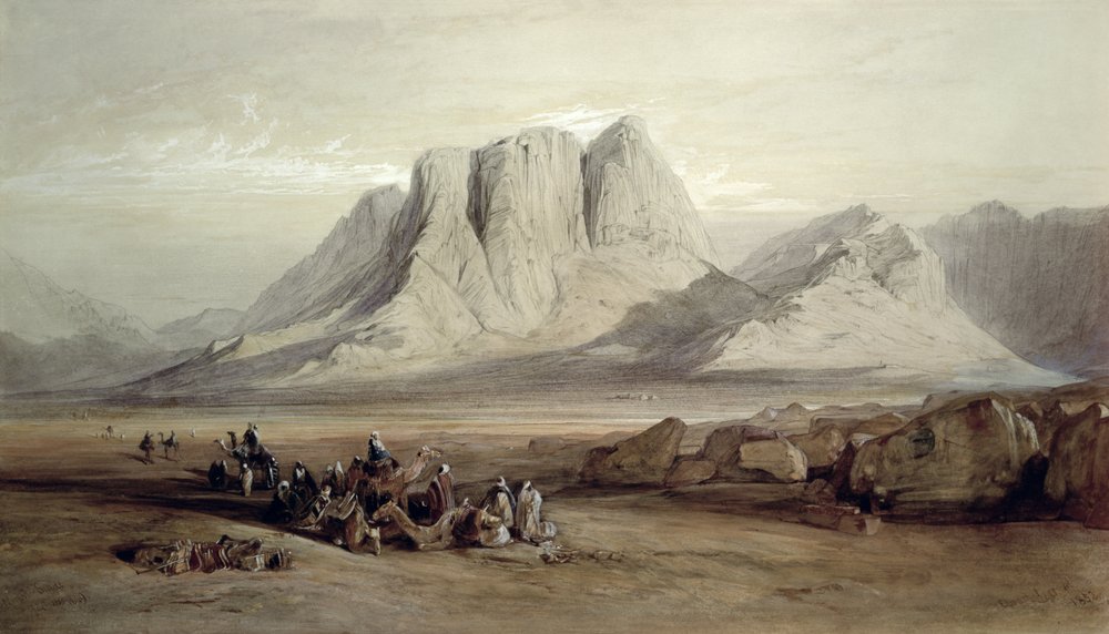 Mount Sinai by Edward Lear: Highest-quality art reproduction