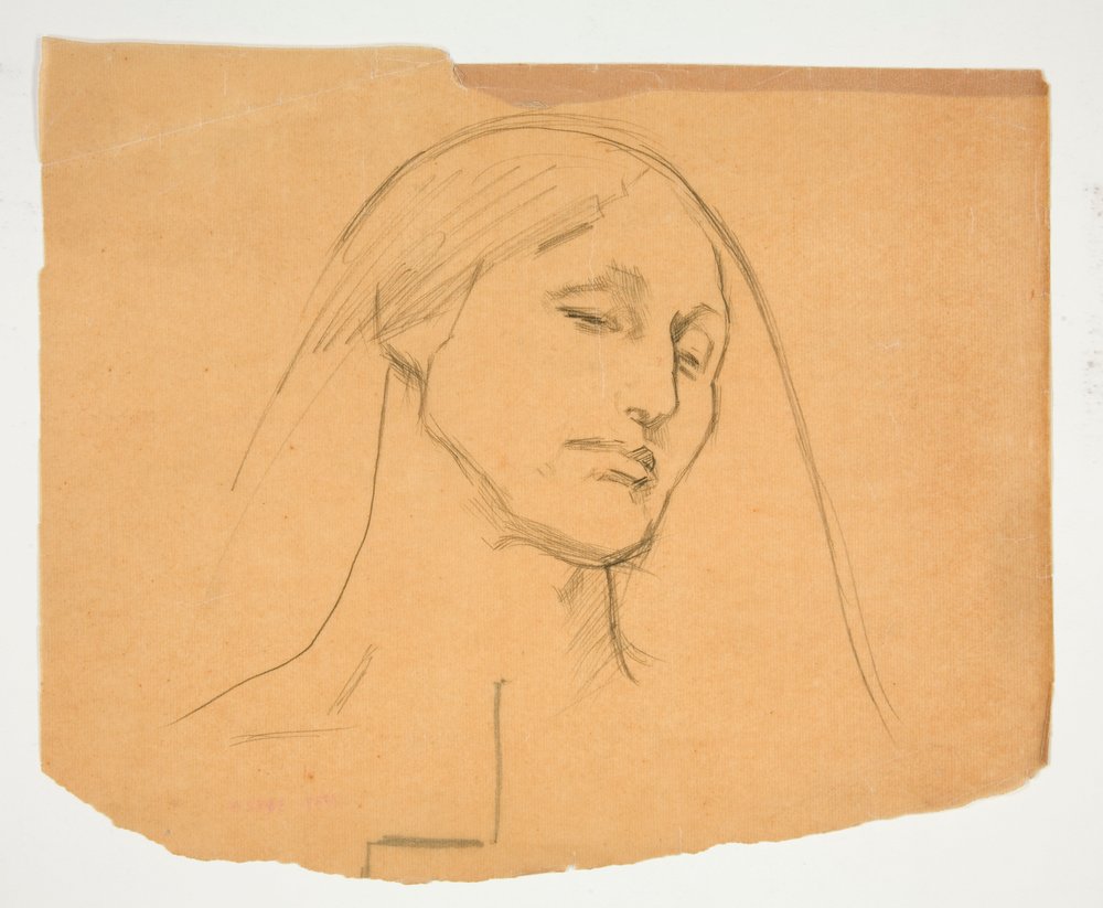 Study of a Woman by Edwin Austin Abbey