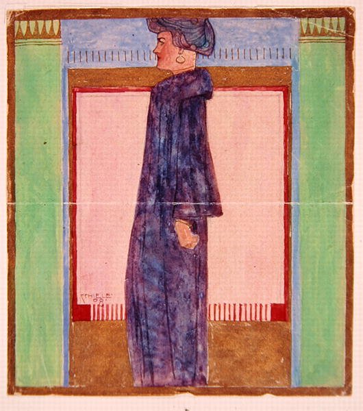 Standing Woman by Egon Schiele