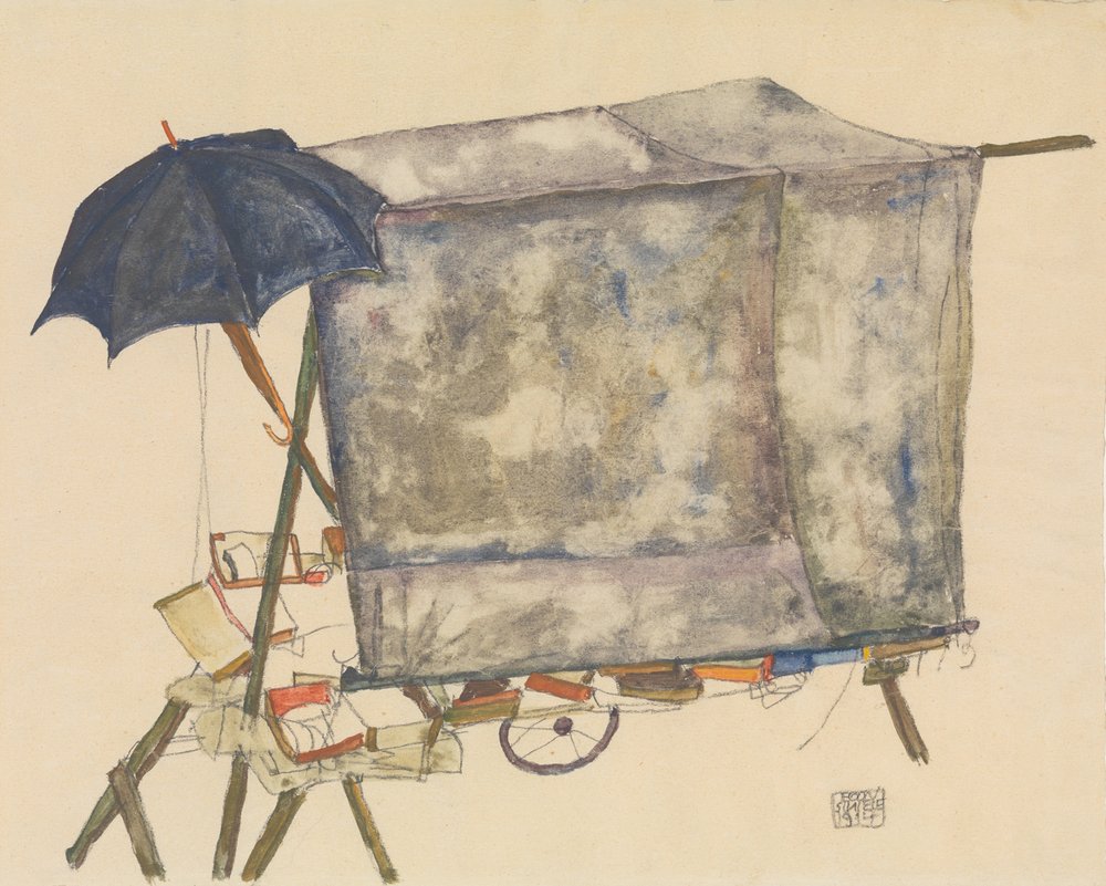 Street Cart by Egon Schiele: Premium art reproduction