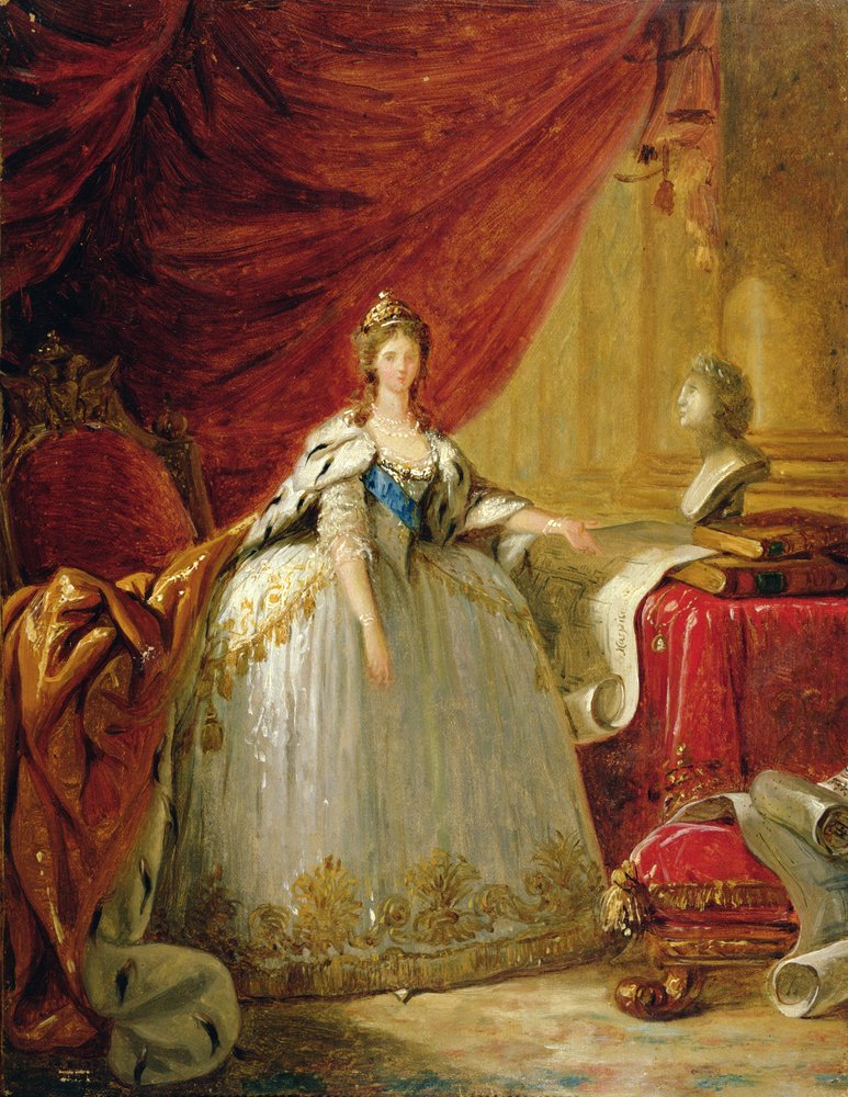 Portrait of the Dowager Tsarina Maria Feodorovna by Elisabeth Louise Vigee-Lebrun