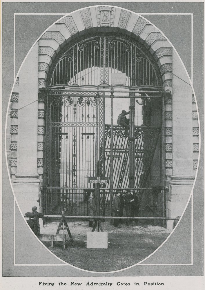 Fixing the New Admiralty Gates in Position