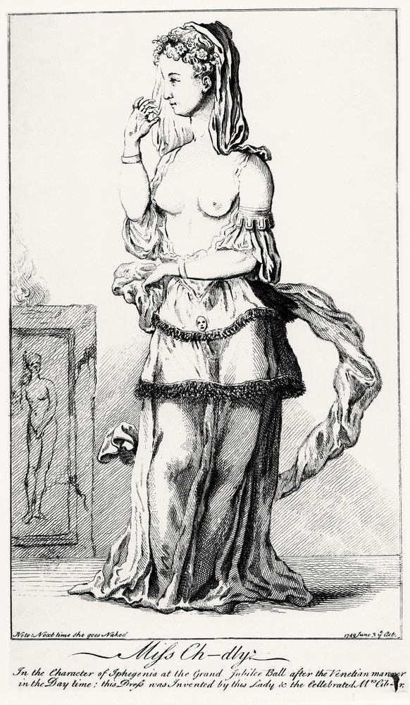 Elizabeth Chudleigh Dressed in the Character of Iphigenia by English School