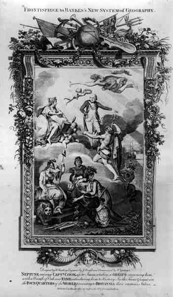 Frontispiece to Banks's New System of Geography by English School