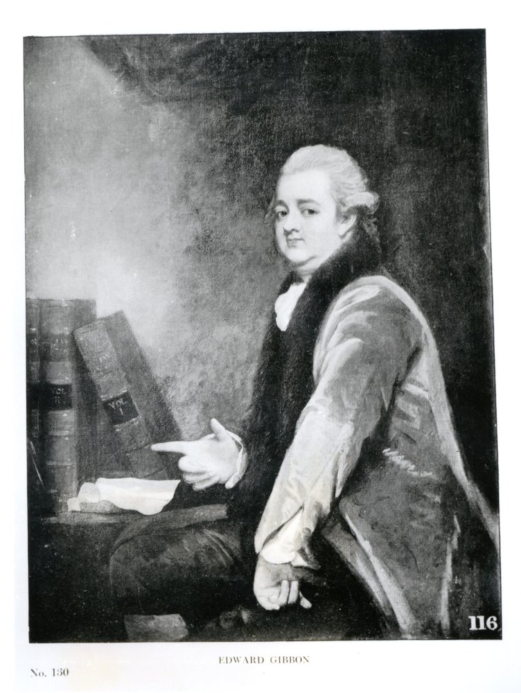 Portrait of Edward Gibbon (1737-94) by English School