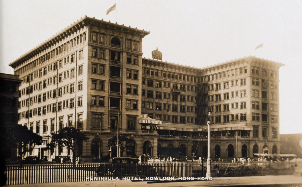 Peninsula Hotel, Kowloon, Hong Kong, from an album of photographs relating to the service of Pte H. Chick, 1940 by English Photographer
