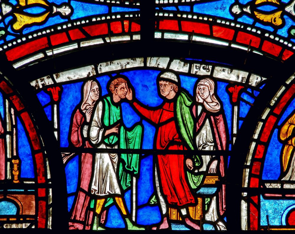 Detail from the Miracle Window by English School