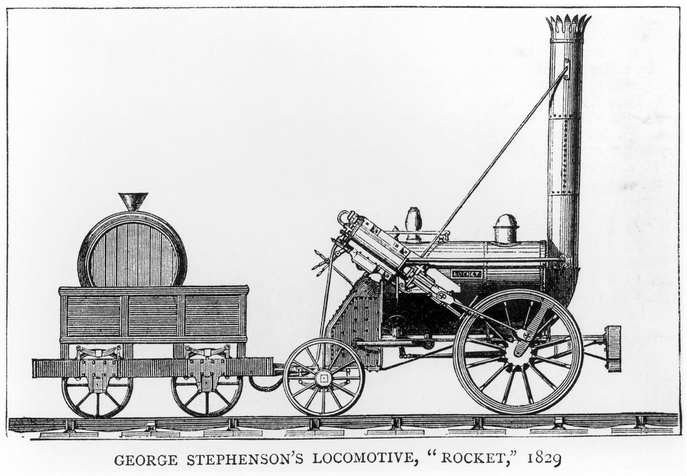 George Stephenson's Locomotive, Rocket, 1829