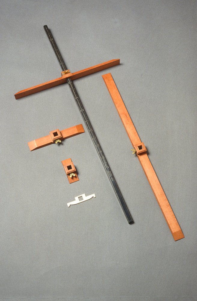 Modern replica of a cross staff by Harriet Wynter Ltd.