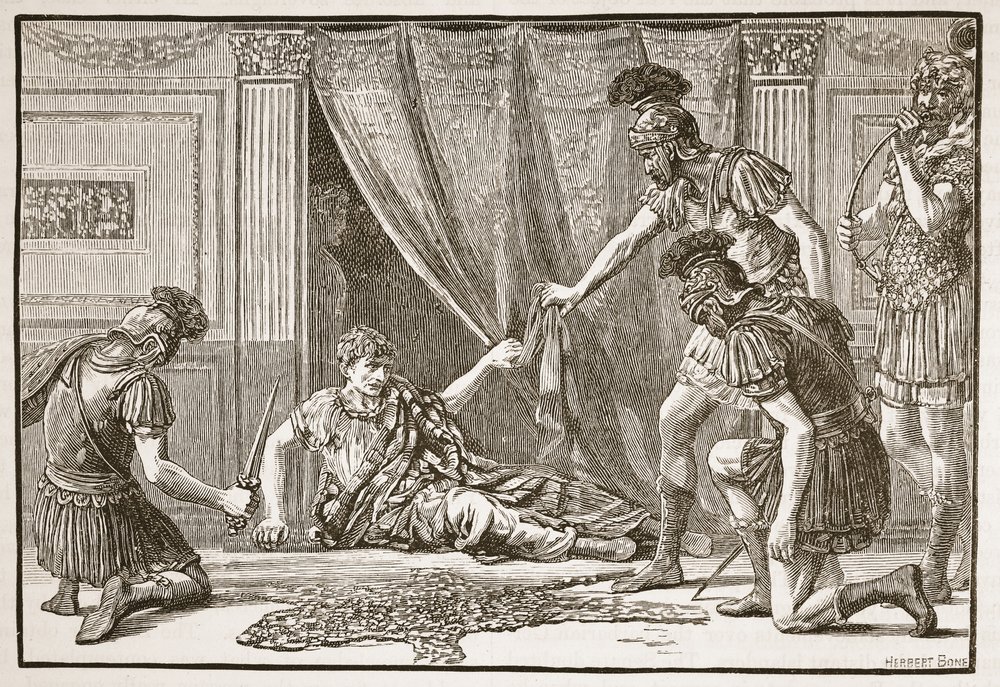 Praetorian Guards Hailing Claudius as Imperator by English School