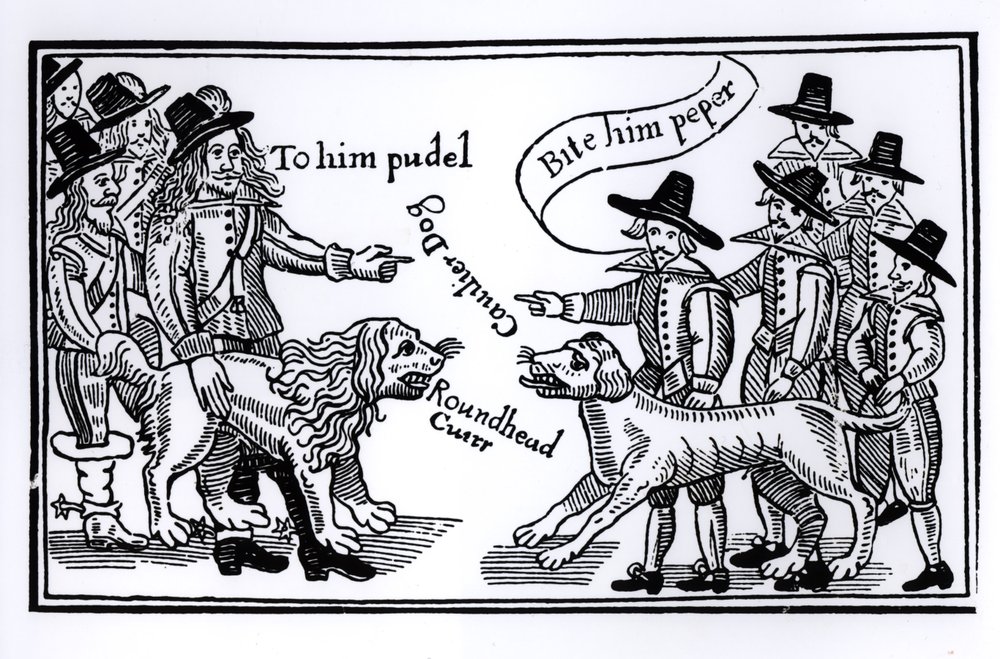 “To Him, Pudel, Bite Him, Peper”, English Civil War propaganda by English School