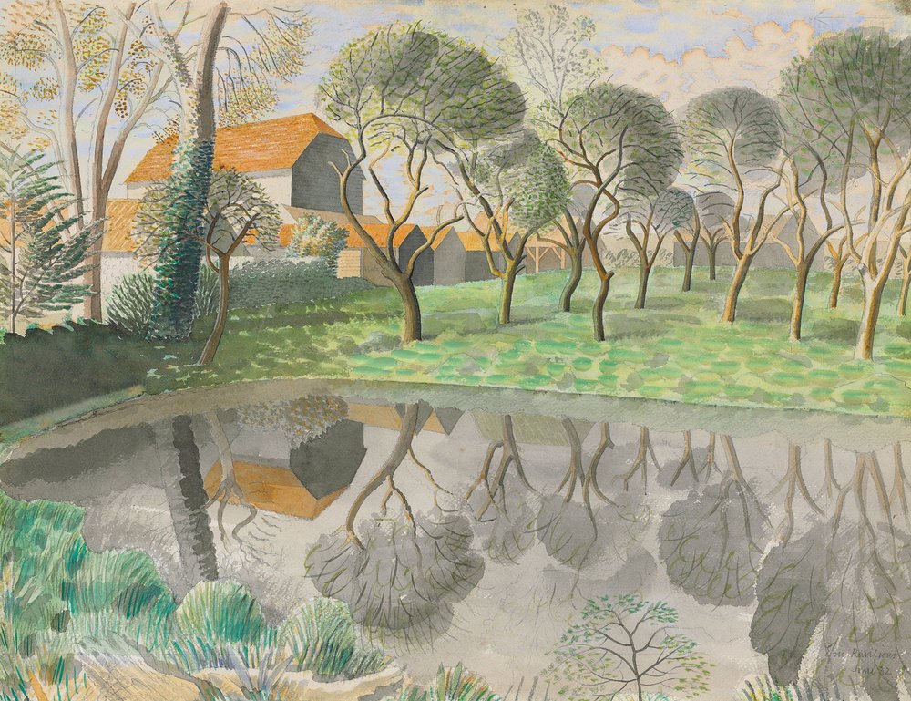 Newt Pond, 1932 by Eric Ravilious