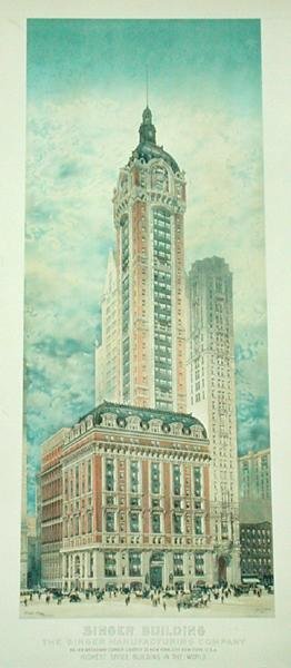 The Singer Building by Ernest Flagg: Buy fine art prints