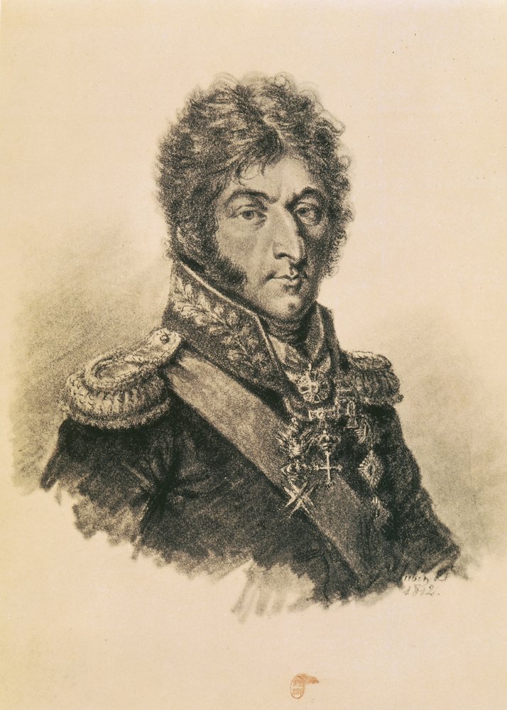 Prince Petr Ivanovich Bagration by Etienne-Gustave Aubin