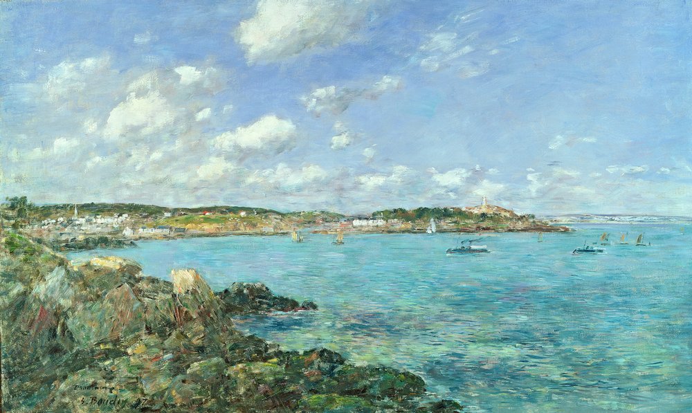 The Bay of Douarnenez, 1897 by Eugene Louis Boudin