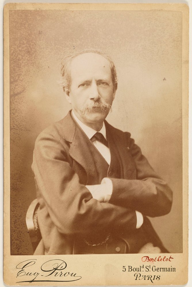 Portrait of Berthelot (Pierre Eugène Marcellin), (1827-1907), chemist by Eugene Pirou