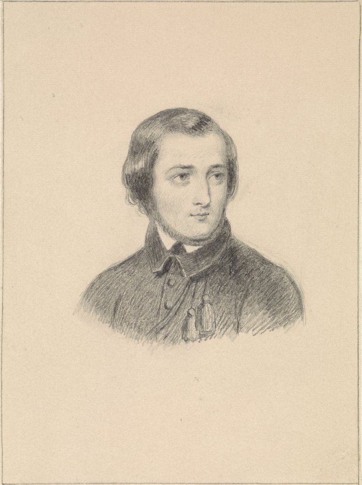 Portrait of Willem Geefs, by Fanny Geefs-Corr (1840-1842) by Fanny Geefs