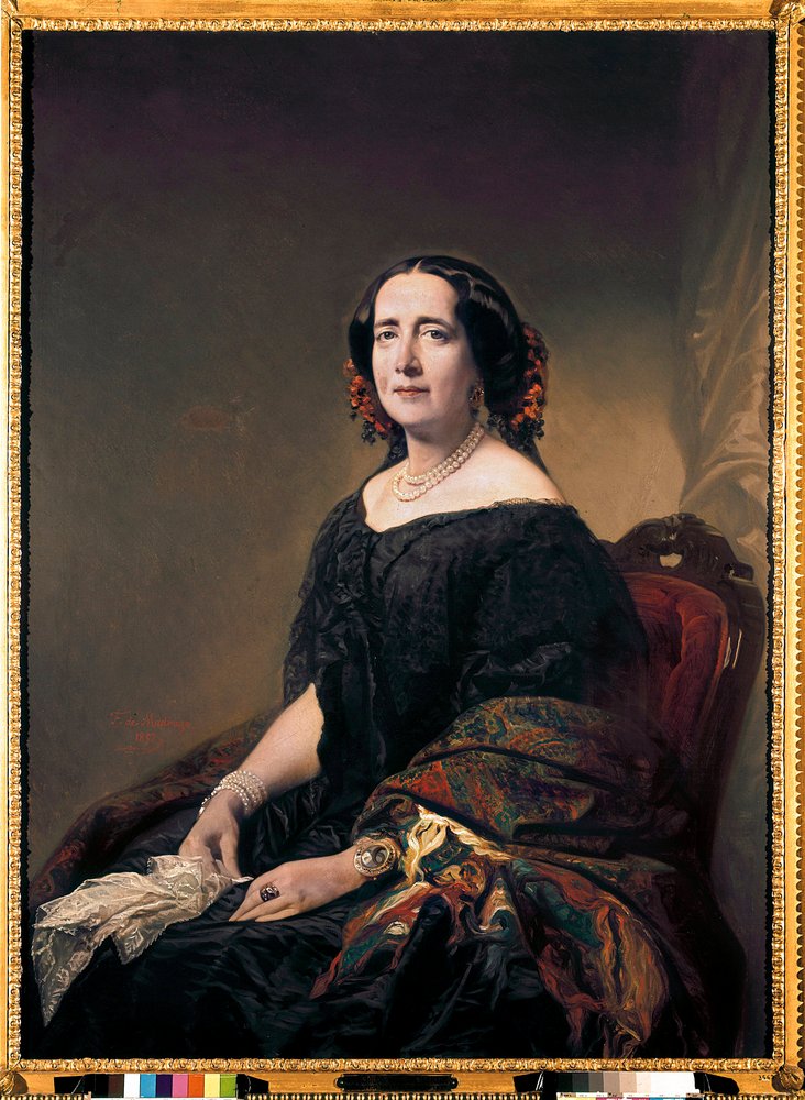 Portrait of Gertrudis Gomez de Avellaneda by Federico de Madrazo y Kuntz