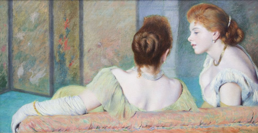 On the couch, ca. 1886-1890 by Federigo Zandomeneghi