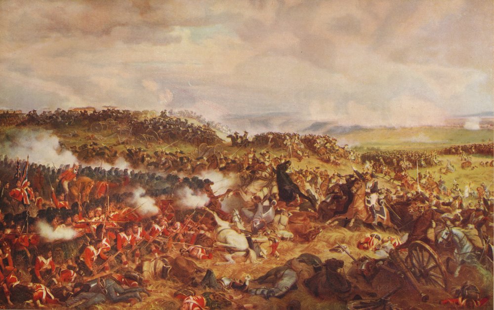 Charge of the French Cuirassiers at Waterloo by Felix Henri Emmanuel Philippoteaux