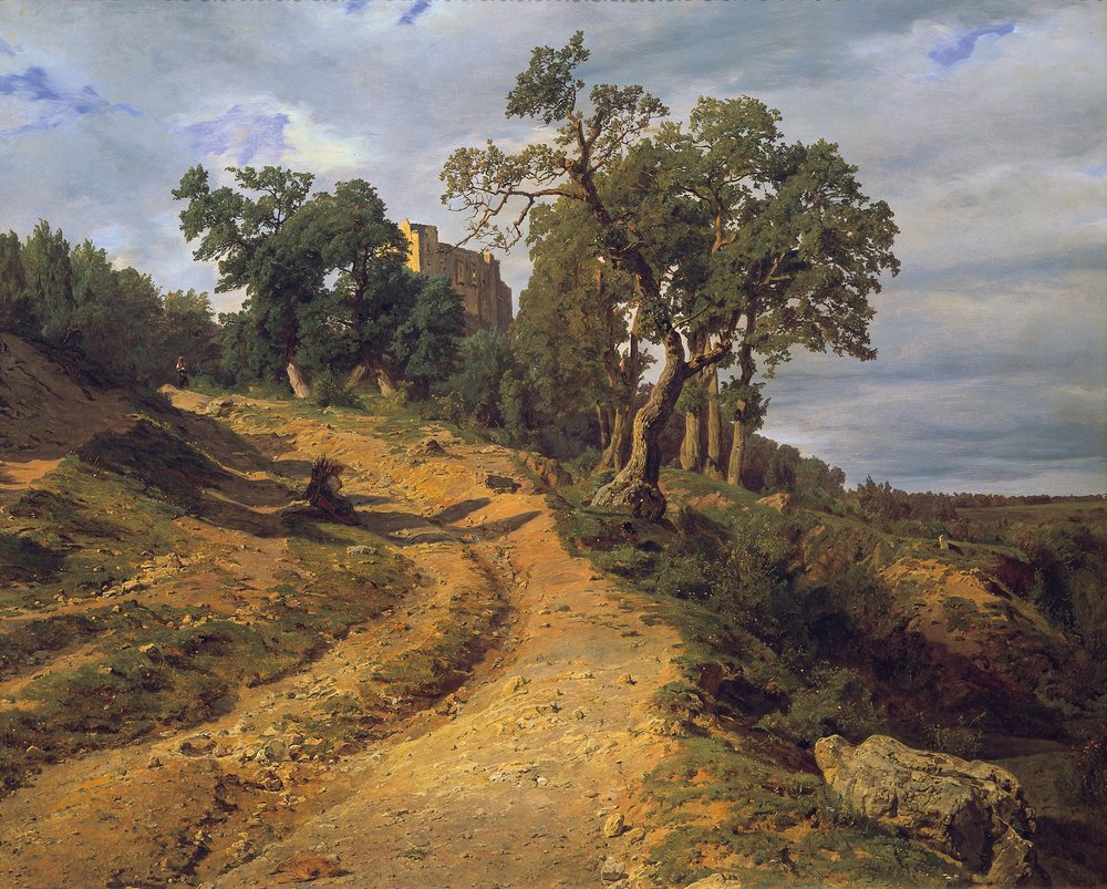 The Ruins of Liechtenstein near Mödling by Ferdinand Georg Waldmüller