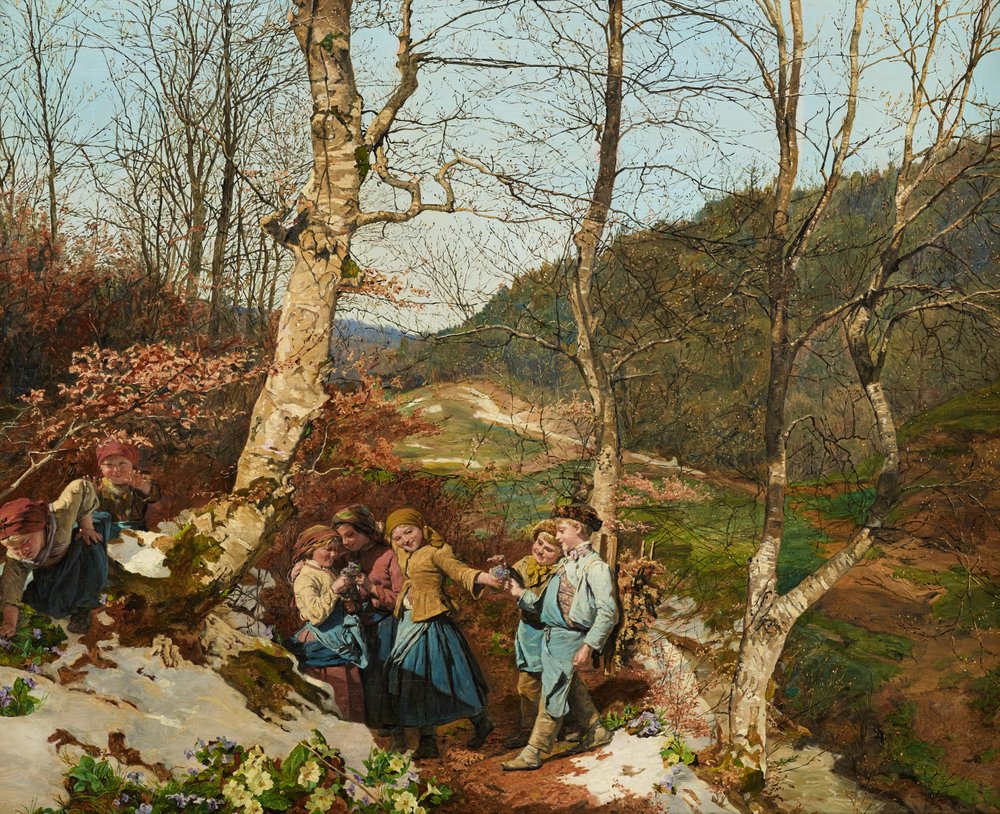 Early Spring in the Vienna Woods by Ferdinand Georg Waldmüller