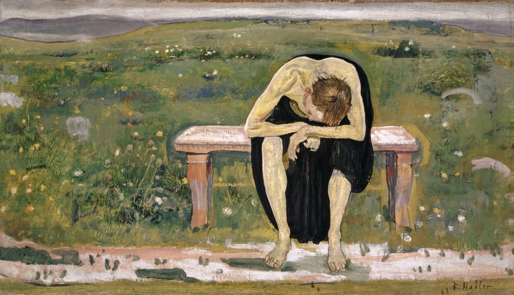 Disappointed Soul, ca. 1891. by Ferdinand Hodler