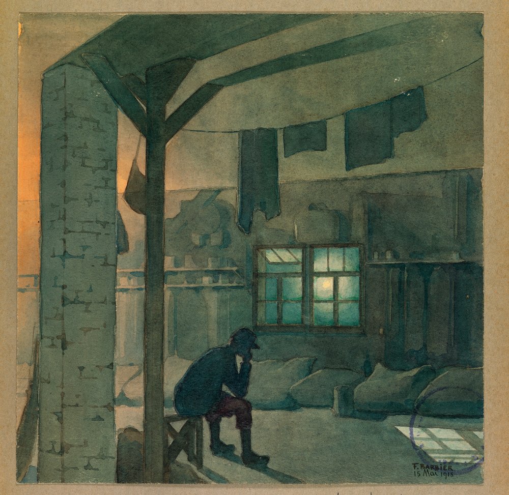 Millot is on Guard, Gustrow by Fernand Barbier