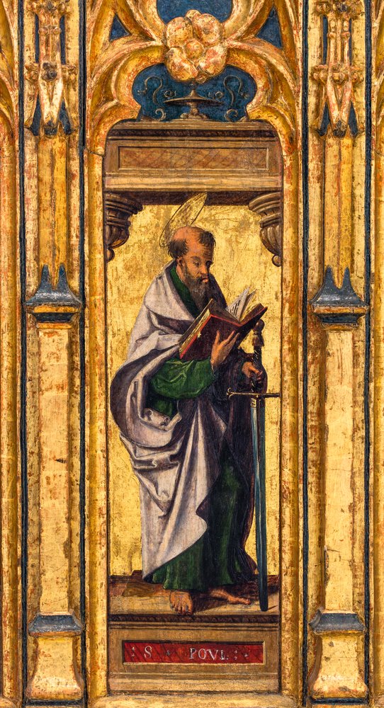 Reliquary Chest, Saint Paul Holding an Open Book and a Sword by Flemish School