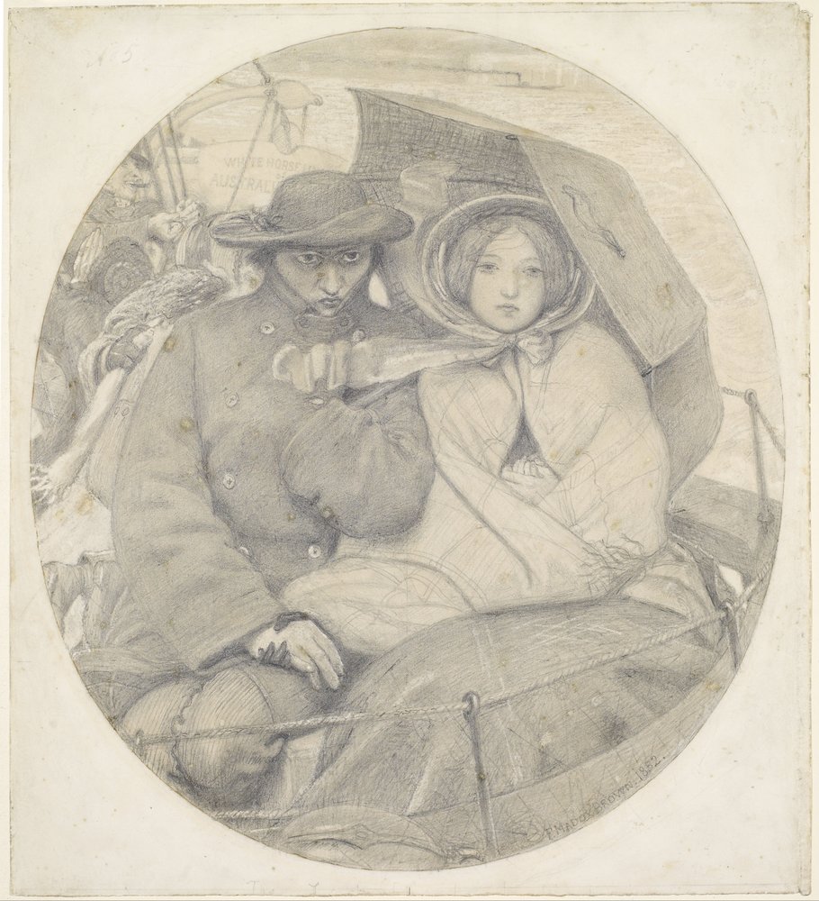 The Last of England - Cartoon by Ford Madox Brown