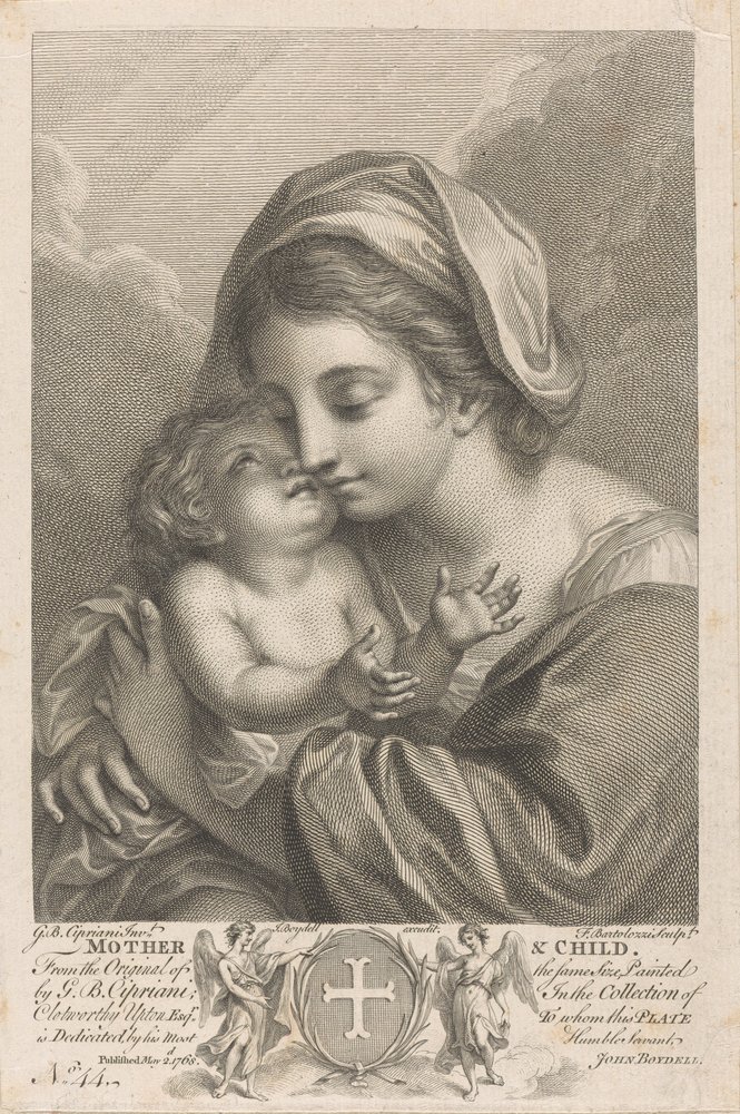 Mother and Child by Francesco Bartolozzi
