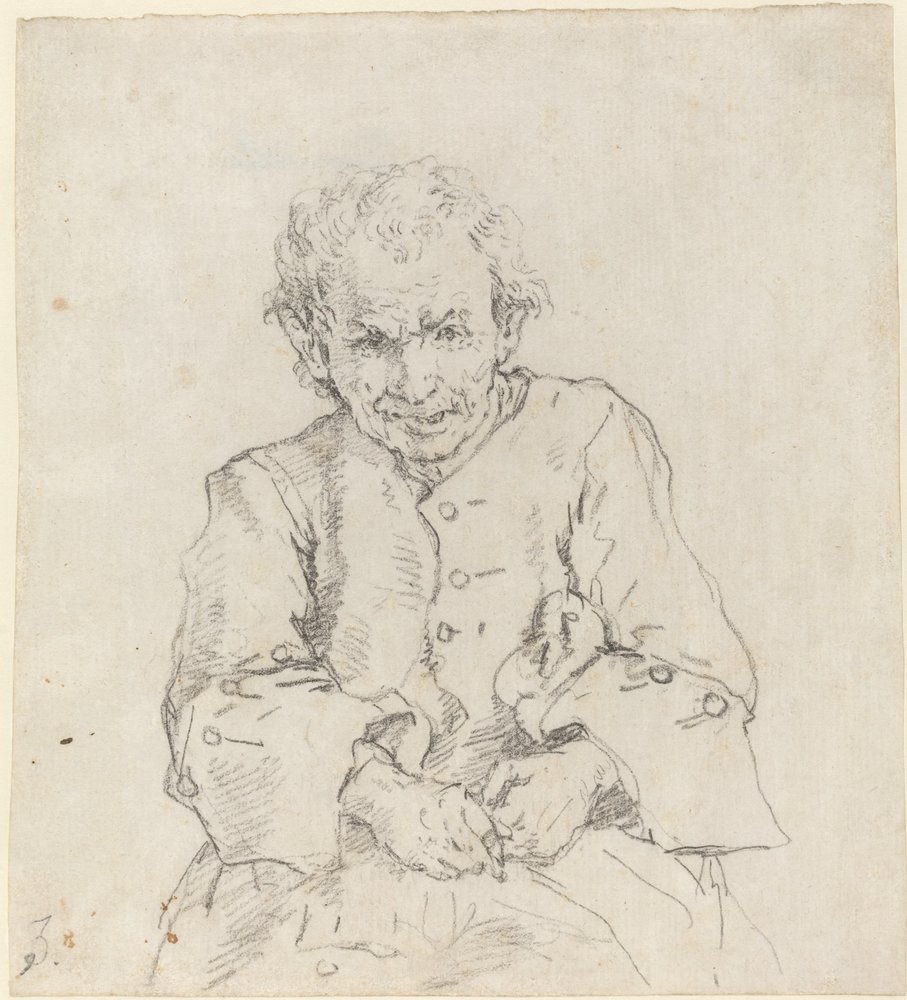 Seated Peasant by Francesco Zuccarelli
