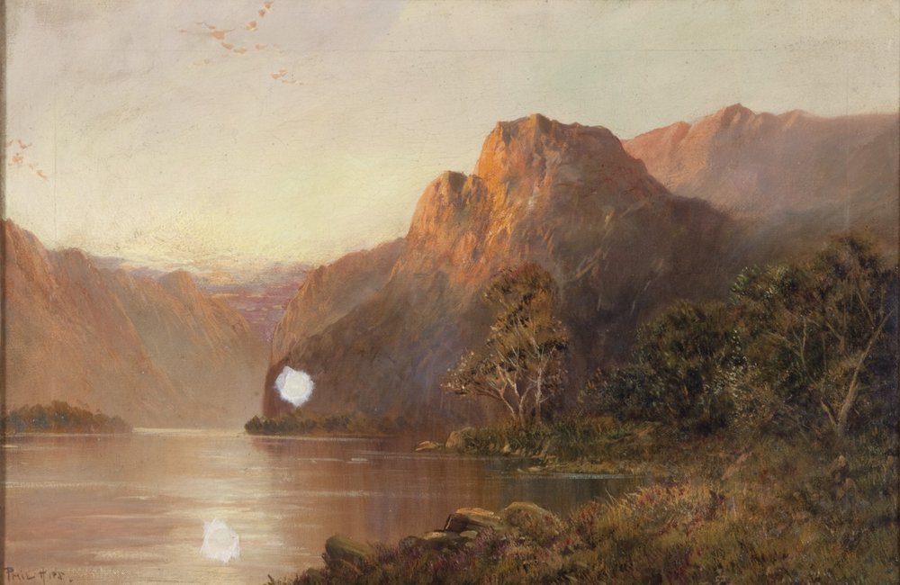 Lake and Mountains by Francis E. Jamieson