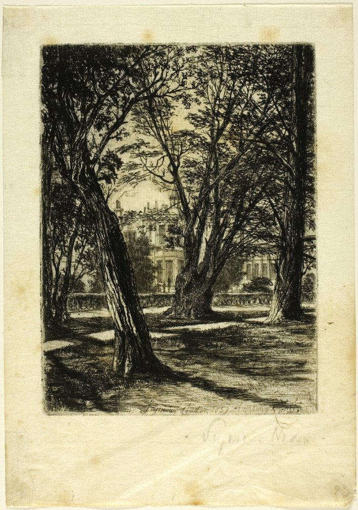 Kensington Gardens, No. I (small plate) by Francis Seymour Haden
