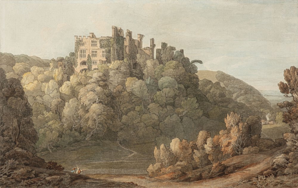 Berry Pomeroy Castle, Devon by Francis Towne