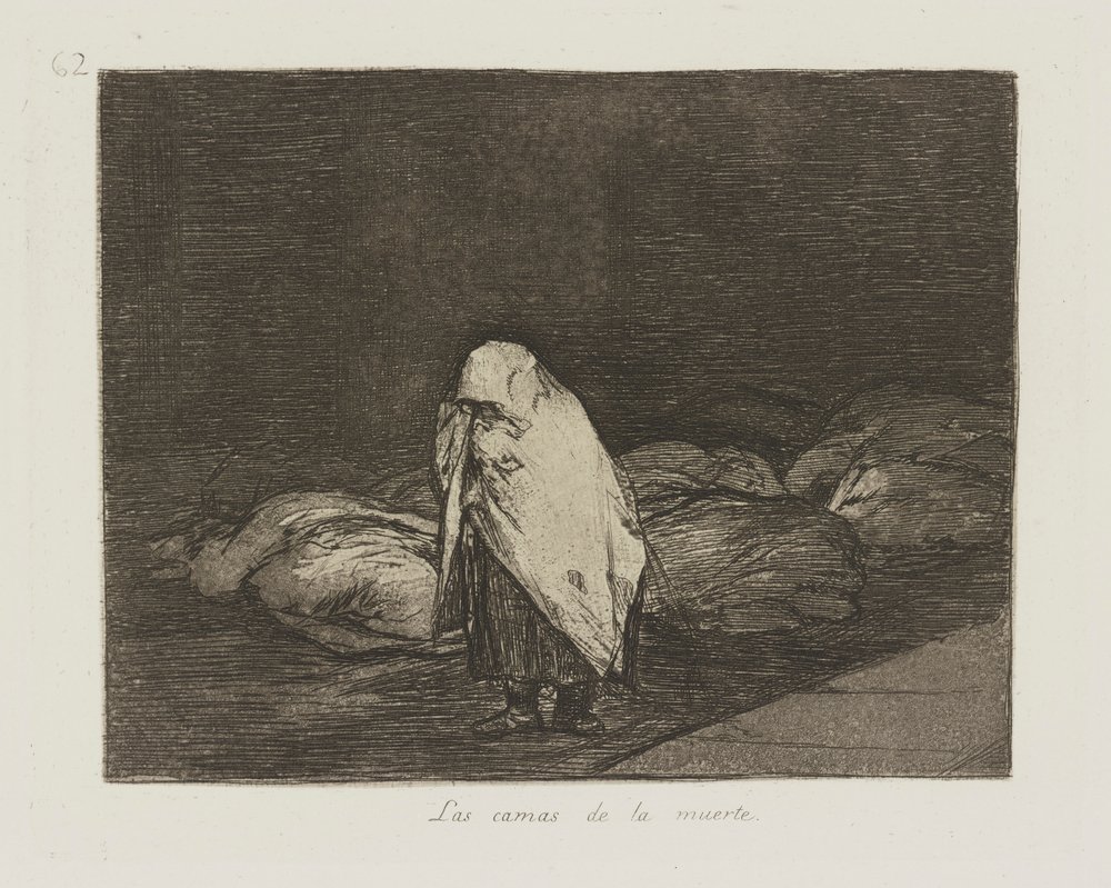 The Beds of Death, from the series The Disasters of War by Francisco de Goya