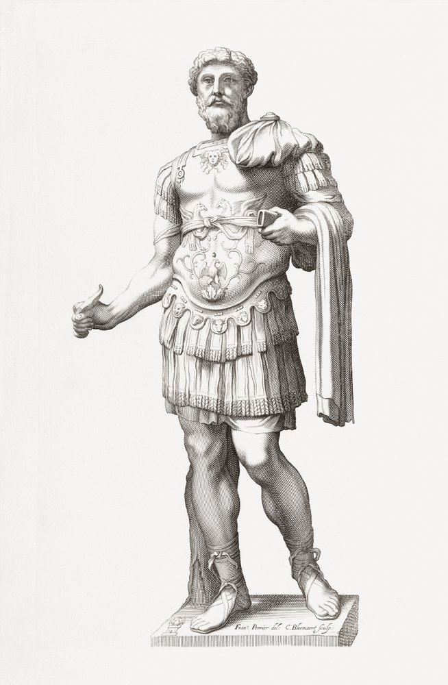 Roman Emperor Marcus Aurelius. Portrait by Francois Perrier