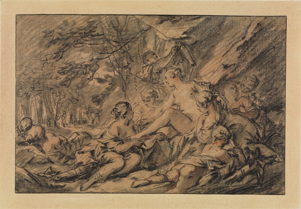 Diana Resting with Her Nymphs in the Forest by François Boucher