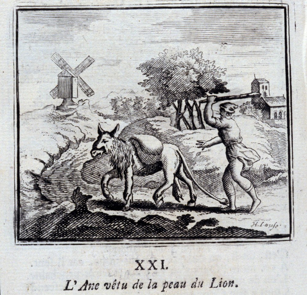 The Donkey Wearing the Skin of the Lion by Francois Chauveau