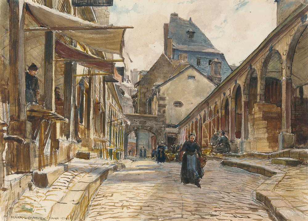 Market Day, Dinan by Frank Lewis Emanuel