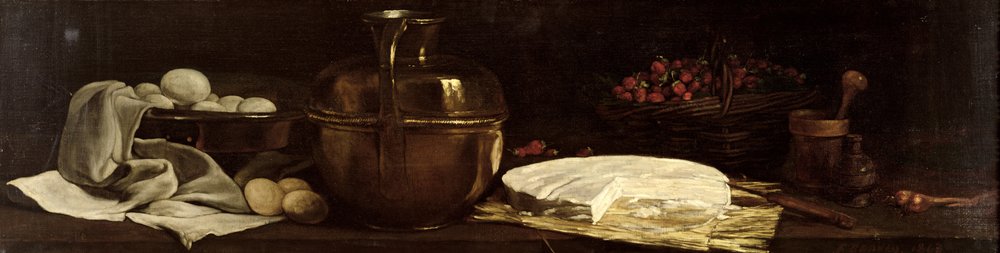 Still Life with Brie, 1863 by François Bonvin