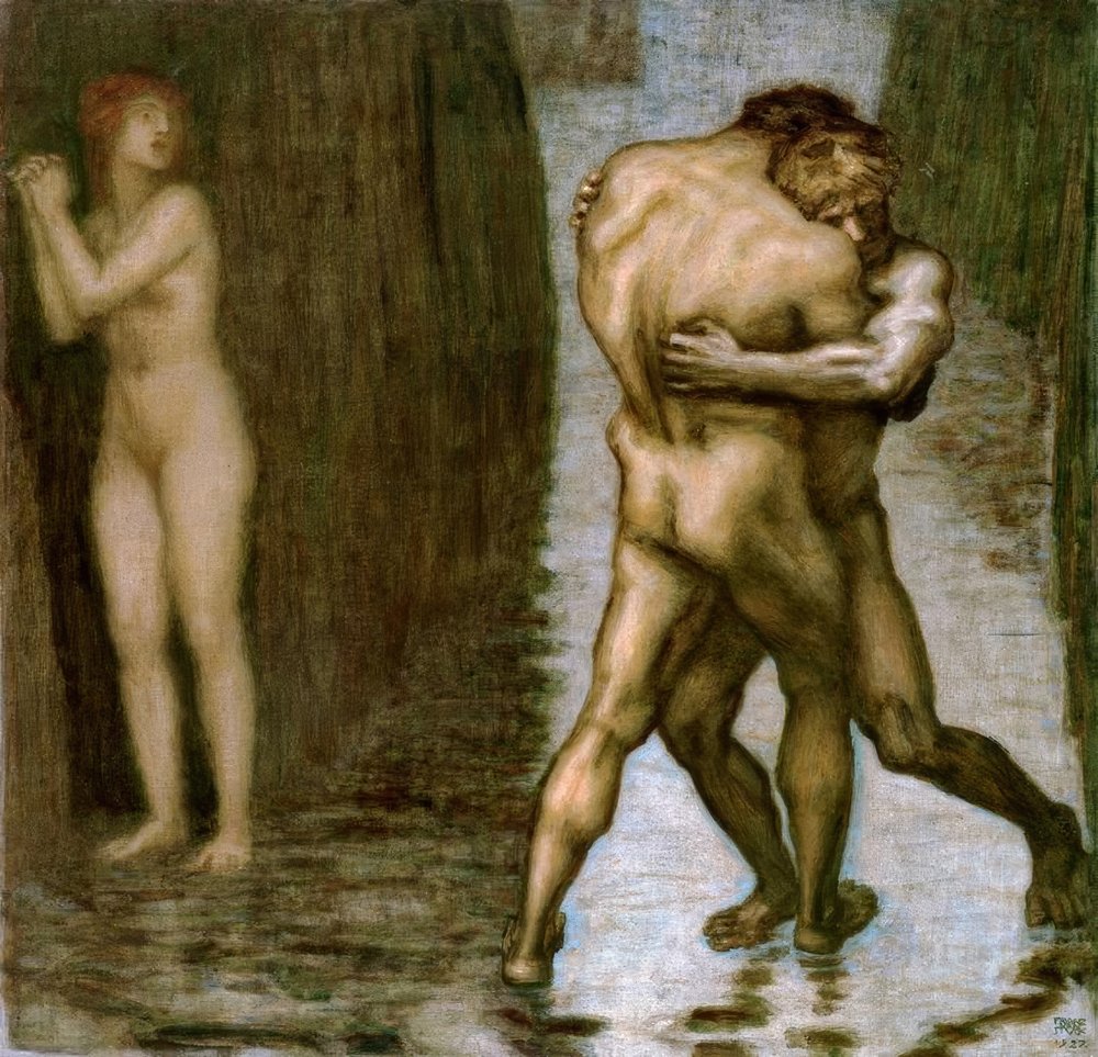 Struggle for the Woman by Franz von Stuck