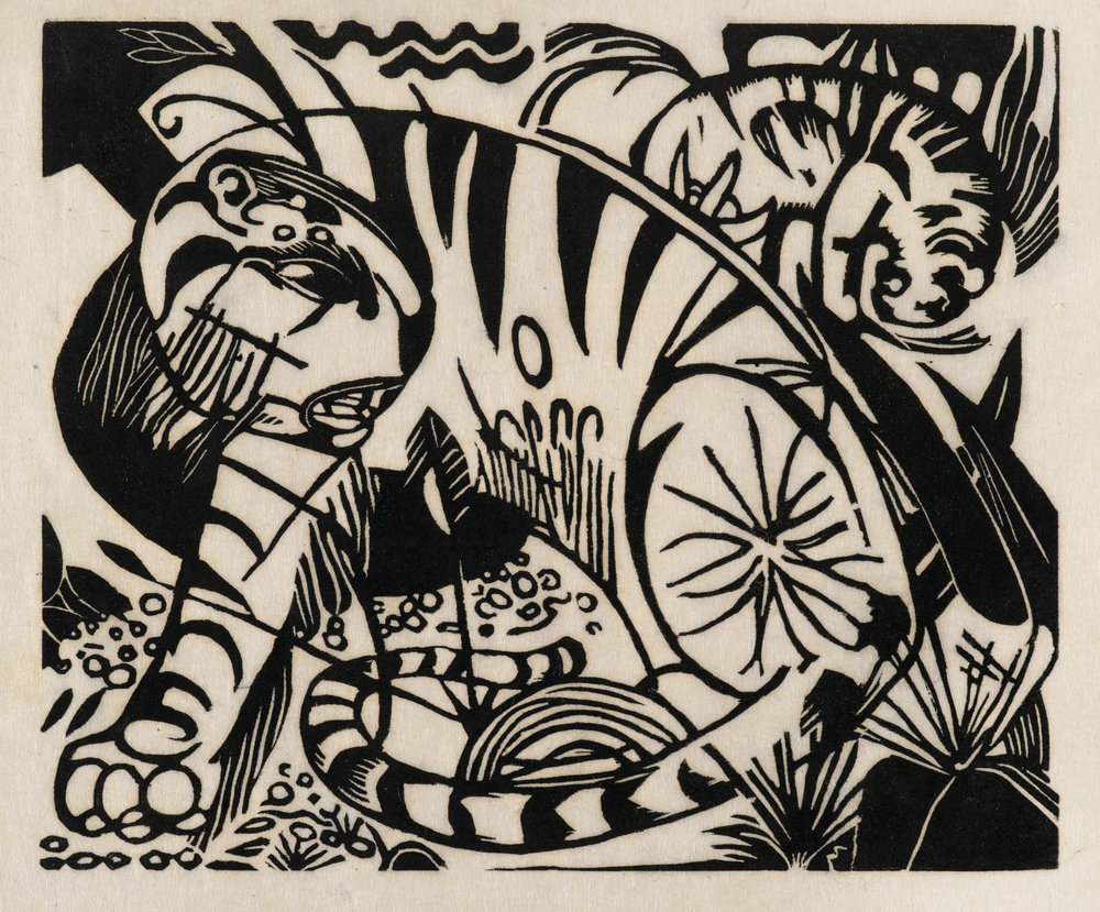 Tiger, 1912 by Franz Marc