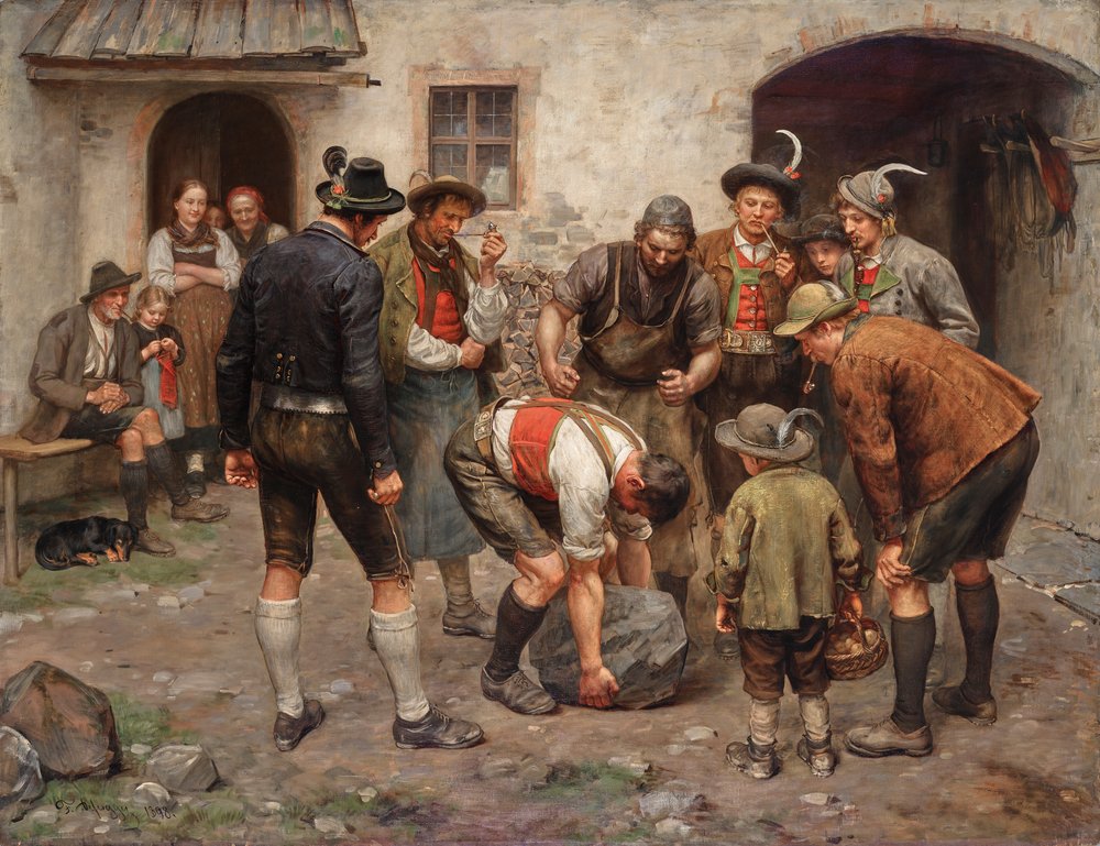 The Test of Strength by Franz von Defregger