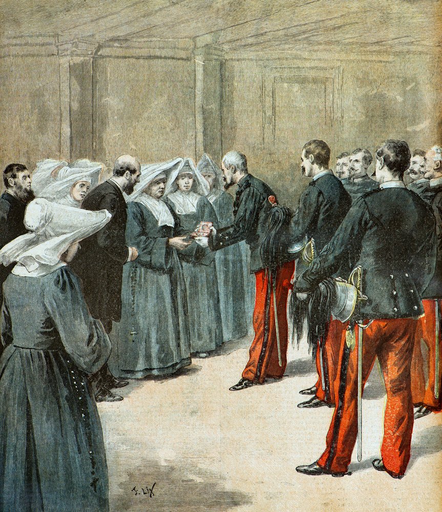 General Marin Presents a Medal of Honor by Frederic Theodore Lix