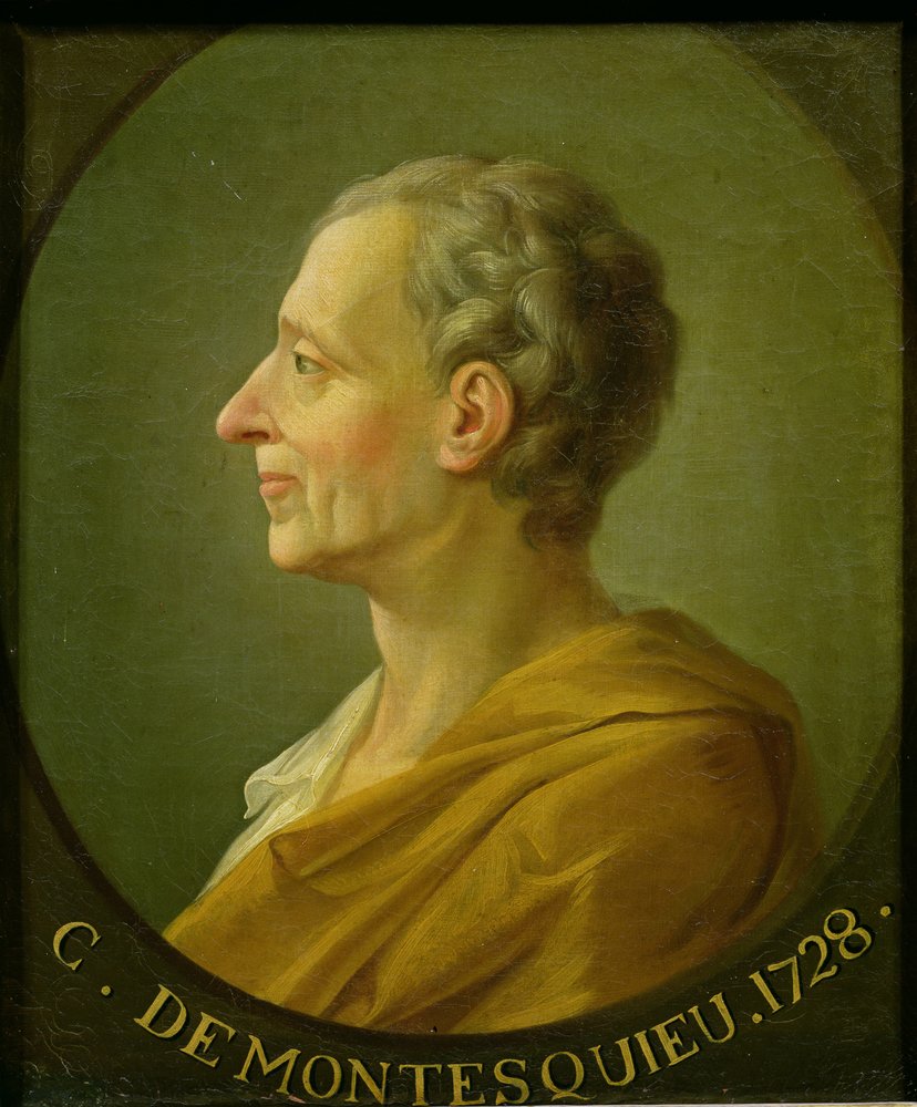 Portrait of Charles de Montesquieu (1689-1755), French philosopher and jurist, 1728 by French School