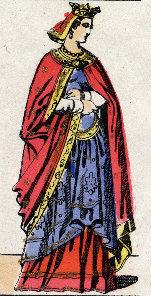 Carolingian Dynasty: Portrait of Gerberge of Saxony by French School